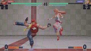 KOF15　アテナvsアッシュ　上手すぎる４２Hit７割コンボ　反撃の９Hit６割コンボ