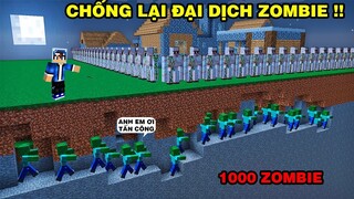 Mình Đã Chống Lại Đại Dịch Zombie | Bằng Cách Tạo Ra Máy Bắn Tên | TRONG MINECRAFT PE..!!