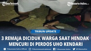 Detik-detik 3 Remaja Diciduk Warga Hendak Mencuri di Kawasan Perdos UHO Kendari, Sempat Dikejar