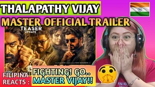 THALAPATHY VIJAY - MASTER OFFICIAL TRAILER || FILIPINA REACTS