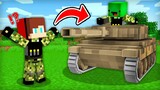 How Mikey & JJ joined the Army in Minecraft Challenge (Maizen Mazien Mizen)