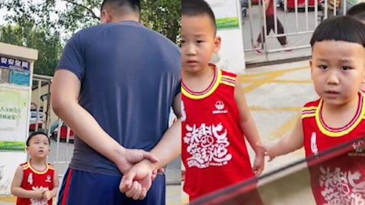 The triplets were playing and roughhousing in the car, and Dad, losing his temper, angrily yelled at