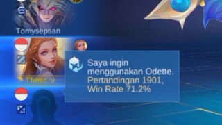 BANTAI MUSUH PAKE ODETTE 1K MACTH😎