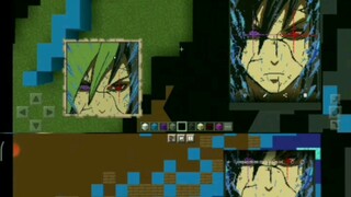 Minecraft Pixel Art Uchiha Madara