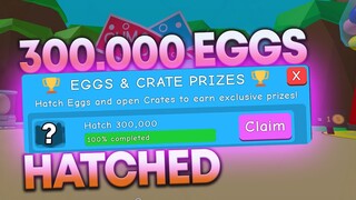 CLAIMING THE 300.000 EGG REWARD PRIZE IN BUBBLE GUM SIMULATOR