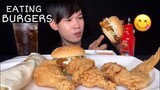 MUKBANG ASMR EATING BURGERS WITH CHICKEN | MukBang Eating Show ( Eat Delicious)