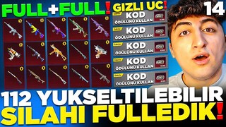 MESAJ KUTUMDAN ÇIKAN GİZLİ UC İLE HESABIMDAKİ 112 SİLAHI MAKSLADIM! (teşekkürler) | PUBG Mobile
