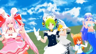 【mmd di gi charat】デ・ジ・キャラットで恋愛サーキュレーション ‐ Clipchampで作成