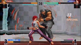 KOF15　ヴァネッサvsブラックリョウサカザキ　最強の２０Hitコンボ