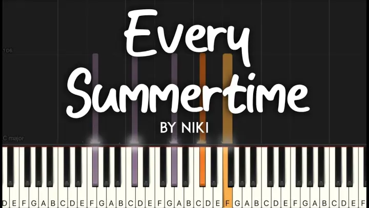 Every summertime chords