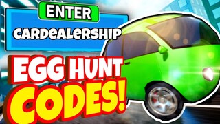 ALL NEW SECRET *🐰EGG HUNT* UPDATE OP CODES In Car Dealership Tycoon Codes 2022!