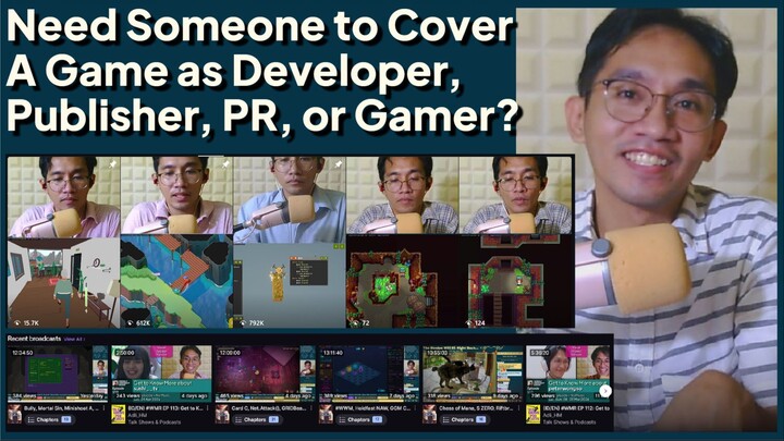 Are you a developer? Publisher? PR? Or a gamer? Need someone to play a game or your game?