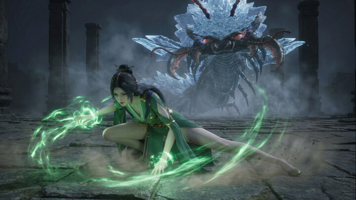 Efek CG Kalajengking Embun Beku Bersayap Enam Liu Mei Orang Biasa