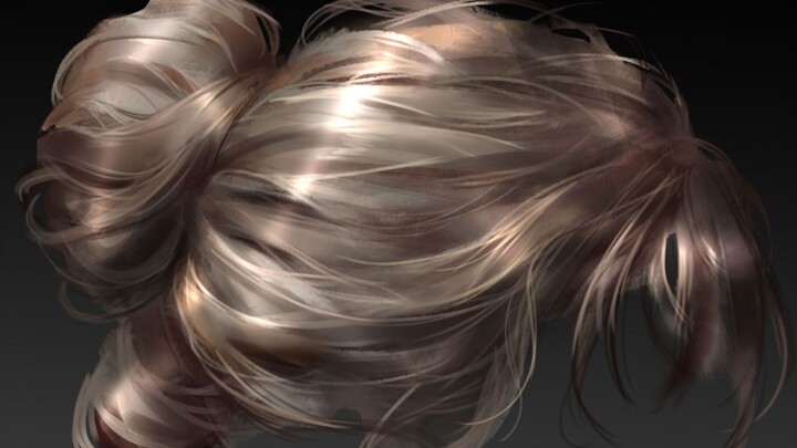 [จิตรกรรม]วิธีจัดการกับผมหงอก|ทำภาพประกอบ