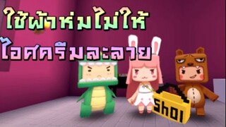 ใช้ผ้าห่มไม่ให้ไอศกรีมละลาย