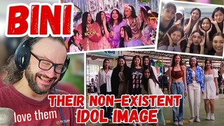 they are crazy! BINI and their nonexistent idol image reaction