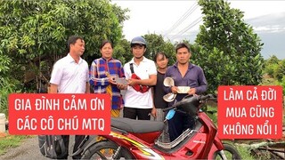 Niềm vui lại đến với gia đình anh Sang thêm một lần nữa được MTQ hỗ trợ xe và điện thoại..!