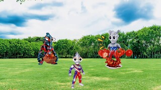 小赛罗和小迪迦在玩儿什么呢？