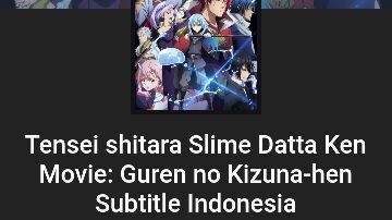 Tempat nonton tensura movie🔥
