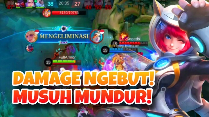 DAMAGE NGEBUT! MUSUH MUNDUR! - Kimmy Mobile Legends