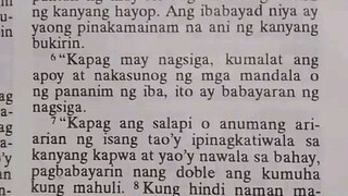 Pang Araw Araw na Talata.               Exodus 22:7-9