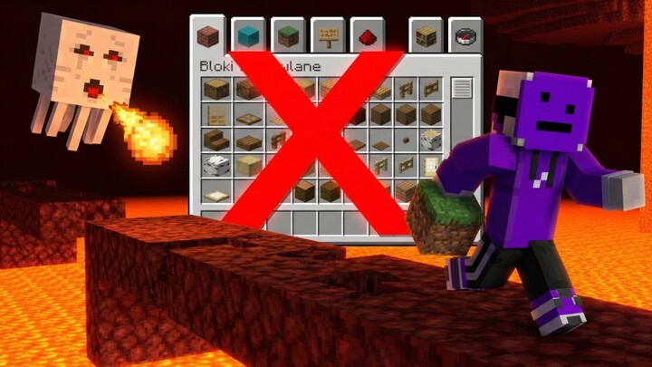 PRZESZEDŁEM Minecraft w Trybie Kreatywnym BEZ Otwierania Ekwipunku