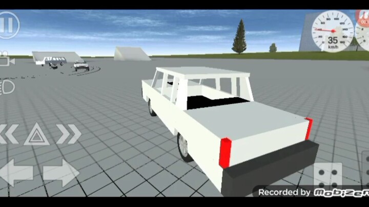 Test driving 1987 Cadillac brougham to demolition derby deformed car 3d simple car crash simulator