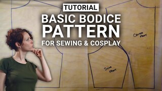 How to Make a Simple Bodice Block Pattern | Cosplay Tutorial