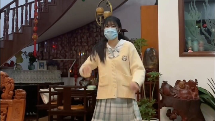【Chachazi】Secretary Dance♡ My parents are not at home, so the old lady tried to dance the Secretary 