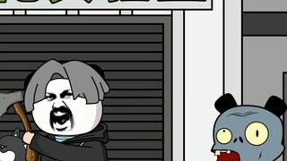 A man and a dog traveled to a parallel world where zombies were rampant. I accidentally awakened the