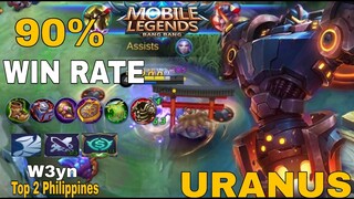 90% Win Rate Build Uranus Mech Protector - Top 2 Philippines Uranus by W3yn - MLBB