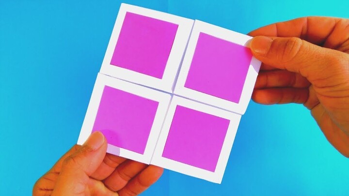 The small squares that change color as soon as they are opened are not difficult to make, and you ca