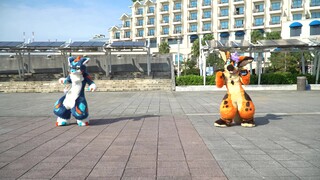 [Fursuit Dance] Infurnity 2019 !! Tamba & Rion Good morning on Friday!!