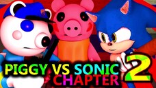 PIGGY vs SONIC ROBLOX ANIMATION CHALLENGE! Chapter 2 (reupload) Granny Minecraft Game