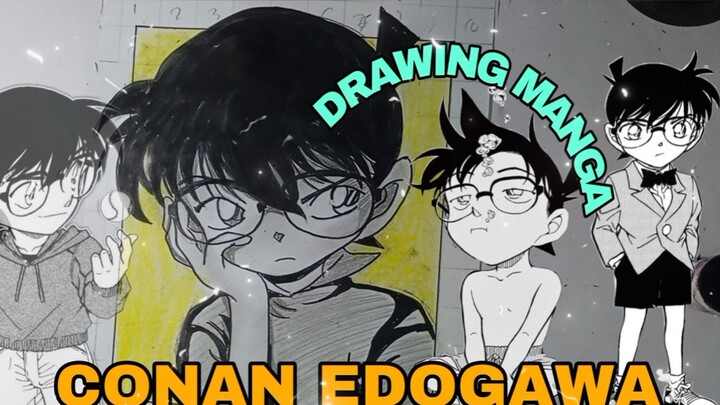 menggambar detektif conan