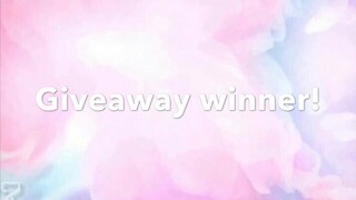 Giveaway winner!