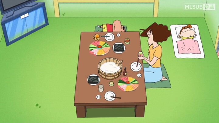 蜡笔小新 美食番 今晚是手卷寿司