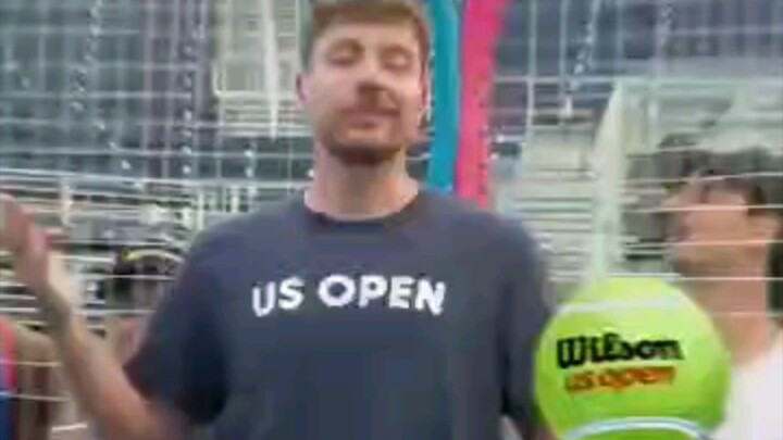 World Largest Tennis Match #MrBeast #Tennis