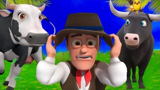 El Pollito pio 3D y el Tractor de la Granja- Canciones de La Granja de Zenón- La Vaca Lola remix E1