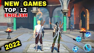 Top 12 NEW GAMES 2022 Android iOS (OFFLINE & ONLINE) ENGLISH | New Mobile Games 2022 BEST GAMEPLAY