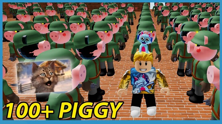 ME VS 100 PIGGY BOTS!! - Roblox Piggy Update