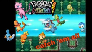 Pokemon Infinite Fusion gameplay - Secret Forest ! How to Catch Starter & Mew My