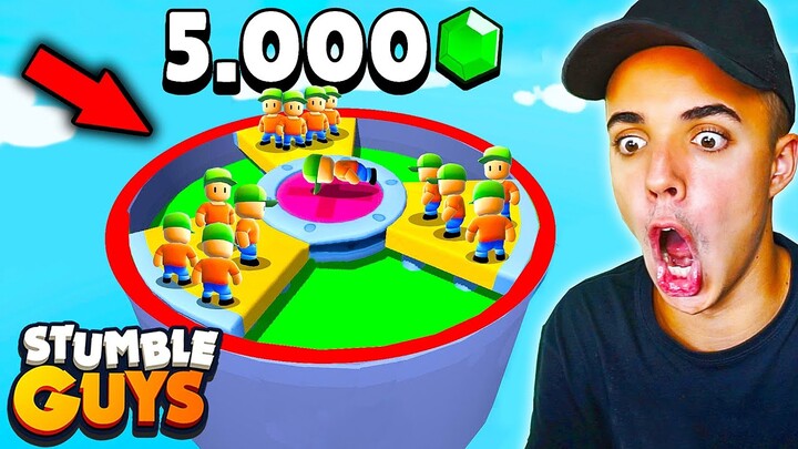 EL ULTIMO en SALIR del CIRCULO GANA *GEMAS* en STUMBLE GUYS!😍
