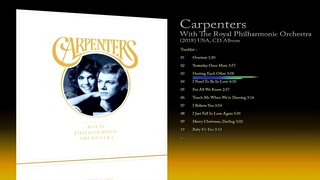 Carpenters (2018) With The Royal Philharmonic Orchestra [CD Album]