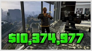 DAPAT UANG $10,374,977 WAKTU PUSH SEMALAM | Cara Dapat Uang Banyak Di GTA 5 Online Indonesia