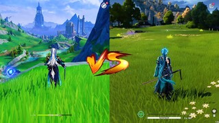 Dragon Neuvillette vs Jiyan Dragon! Gameplay Comparison