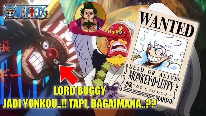 YONKO BARU.!! BUGGY THE CLOWN..!! & Bounty Baru Luffy..!! | One Piece Sopiler 1053