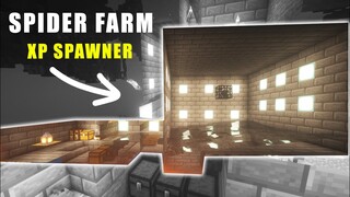 How to Make Spider Spawner XP Farm in Minecraft 1.17