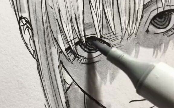 Nhìn cái ánh mắt của cô gái xấu xa này, dùng bút marker vẽ Makiha 2