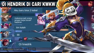 AKU BARU BISA 2 KABEL KWKW! TIM KALAH HENDRIK DI SALAHIN? PRANK FANNY NGESOT!!